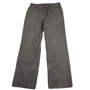 CE Schmidt Pants Mens Carpenter Gray Canvas Work Wear Painter Jeans 32x32